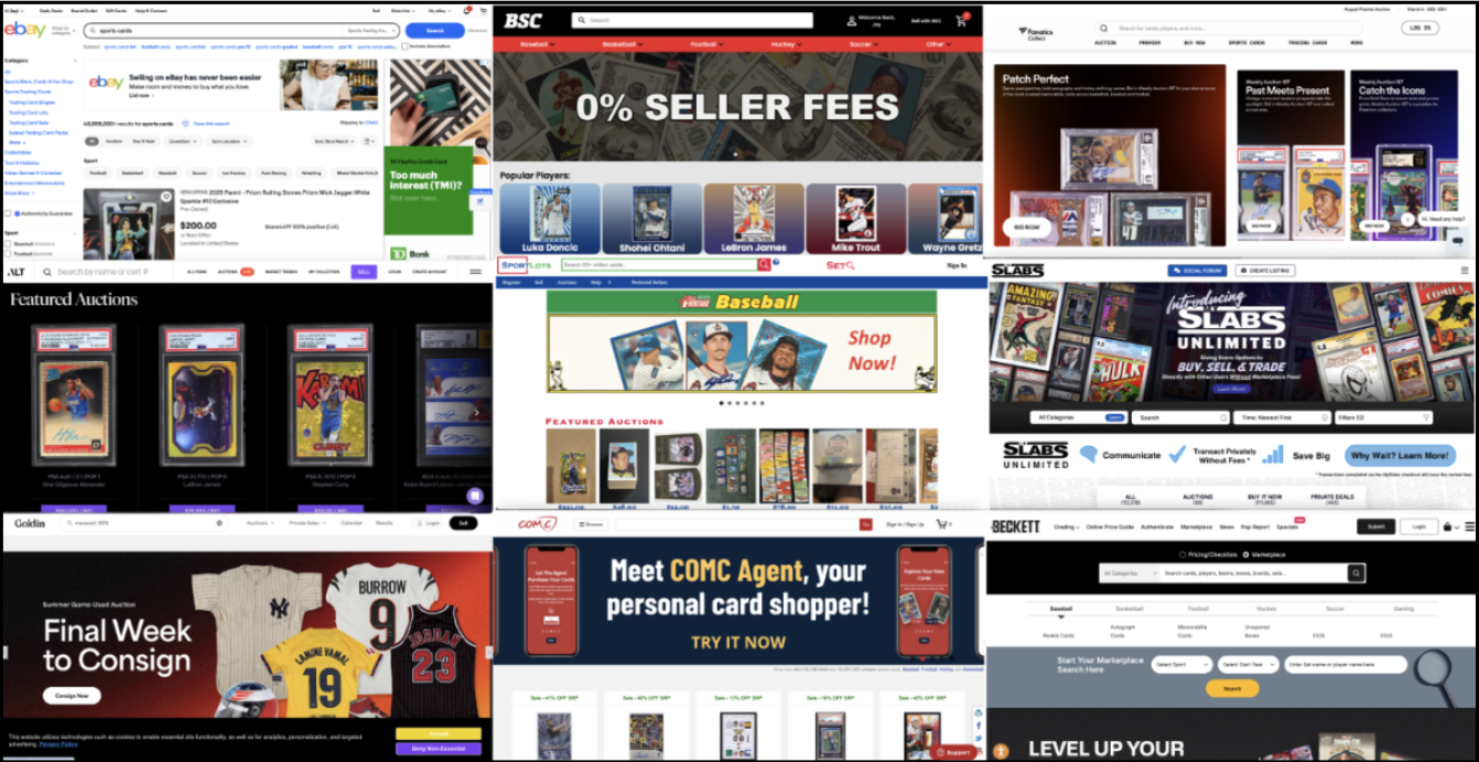 Best Marketplaces to buy single sports cards